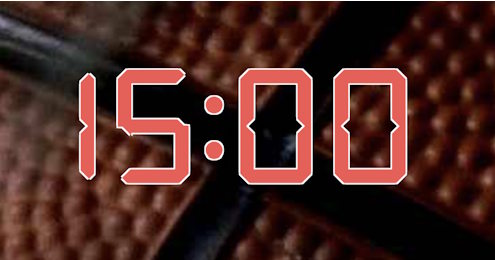 Online half-time countdown clock