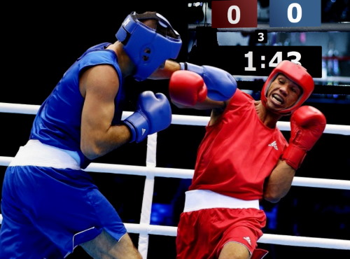 Online boxing scoreboard app