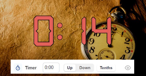 Online stopwatch with live broadcast